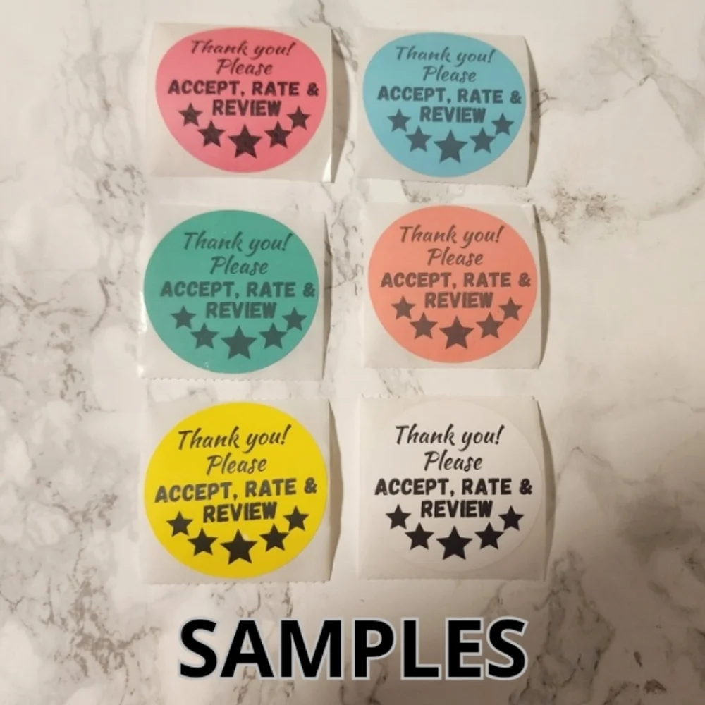 ♥️ 5x25 / 50 Hangers thermal Stickers
